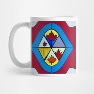 Retro Canadian Art Mug